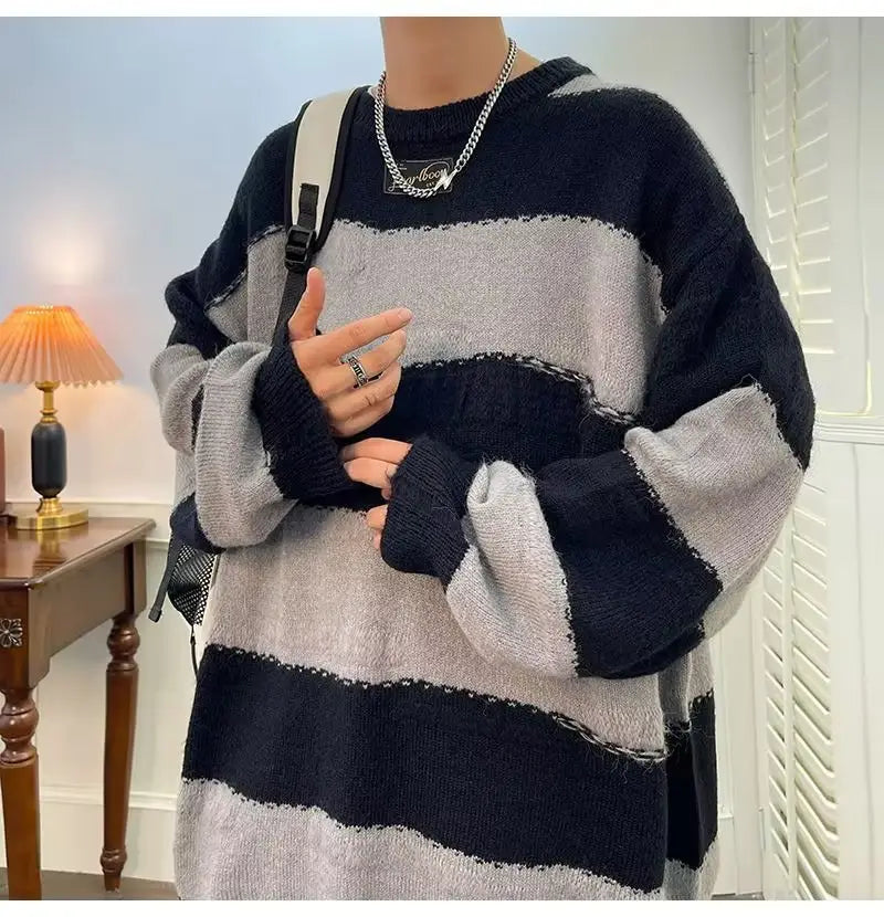 Simple All-match Round Neck Pullover Sweater