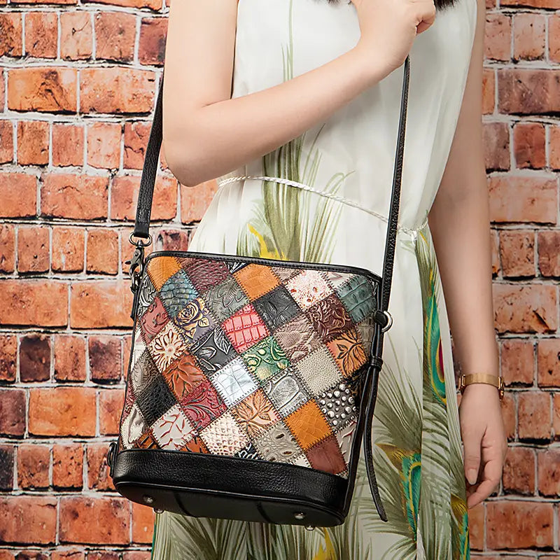 Cowhide Bucket Bag Luxury Fashion Statement
