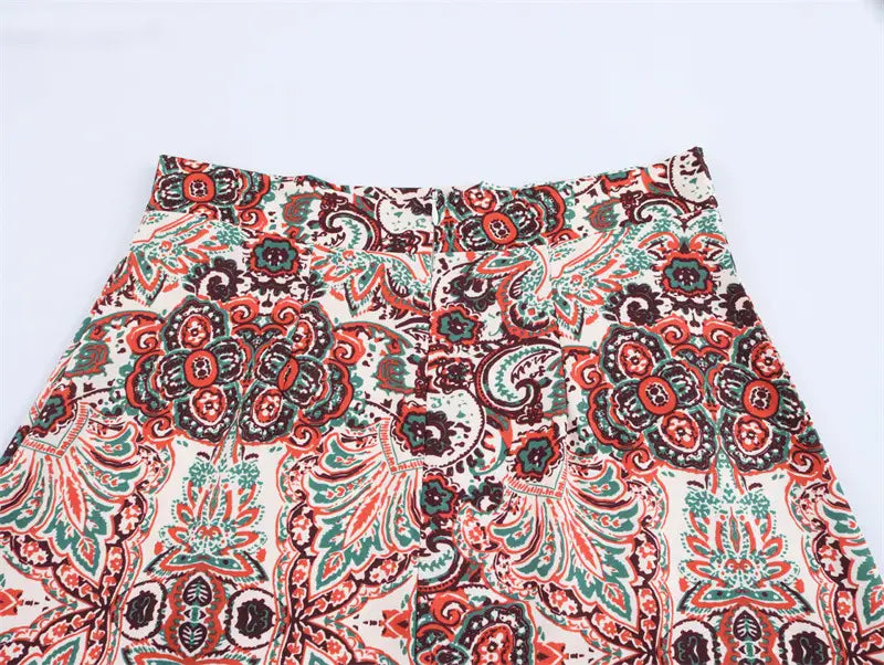 Printed Vacation Style Printed Two-piece Sling