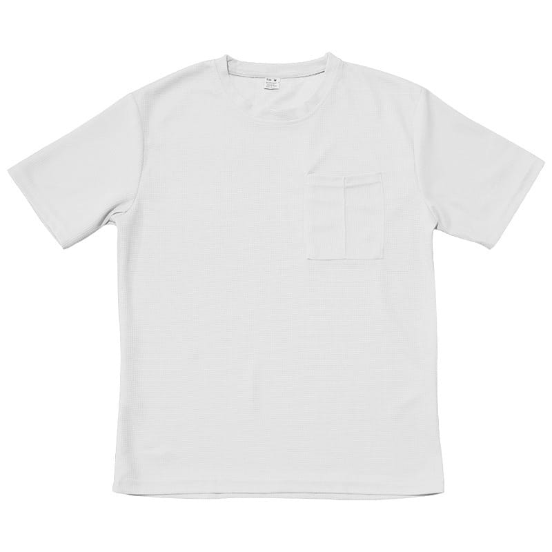 Waffle Round Neck Pocket Short-sleeved Shorts Casual Sports Suit