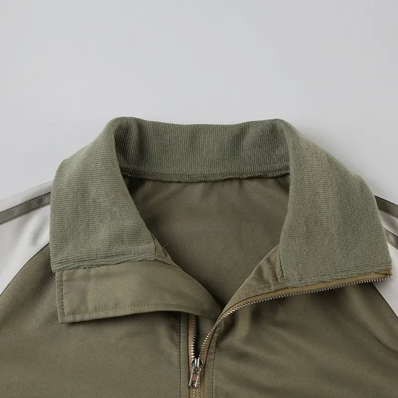 European And American Autumn Zipper Cardigan Jacket Women