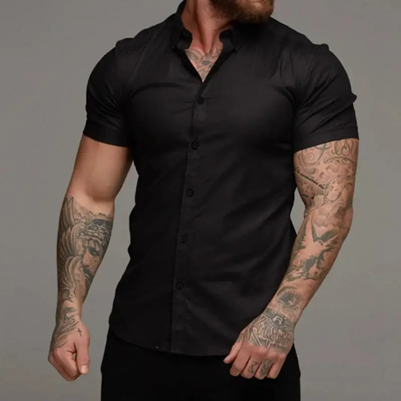 Muscle Men’s Fitness Shirt Short Sleeve