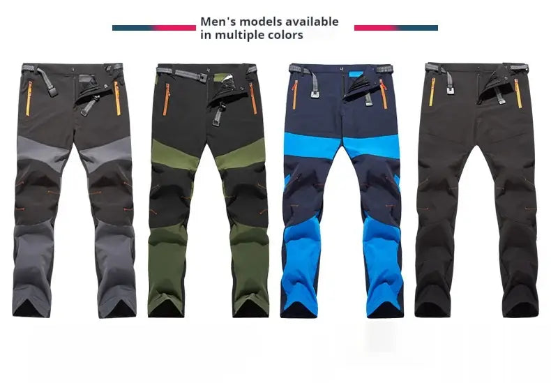 Outdoor Stretch Breathable And Loose Plus Size Climbing Pants Men