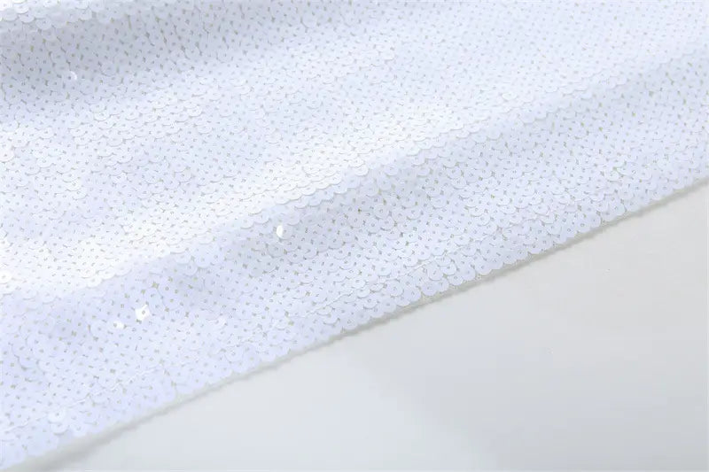 Sequined Short-sleeved Top Loose Plus Size T-shirt For Women