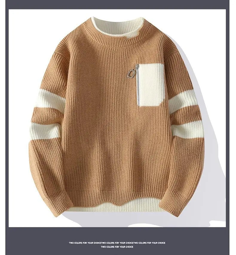 Autumn And Winter New Casual Sweater Boys Knitted Bottoming Shirt