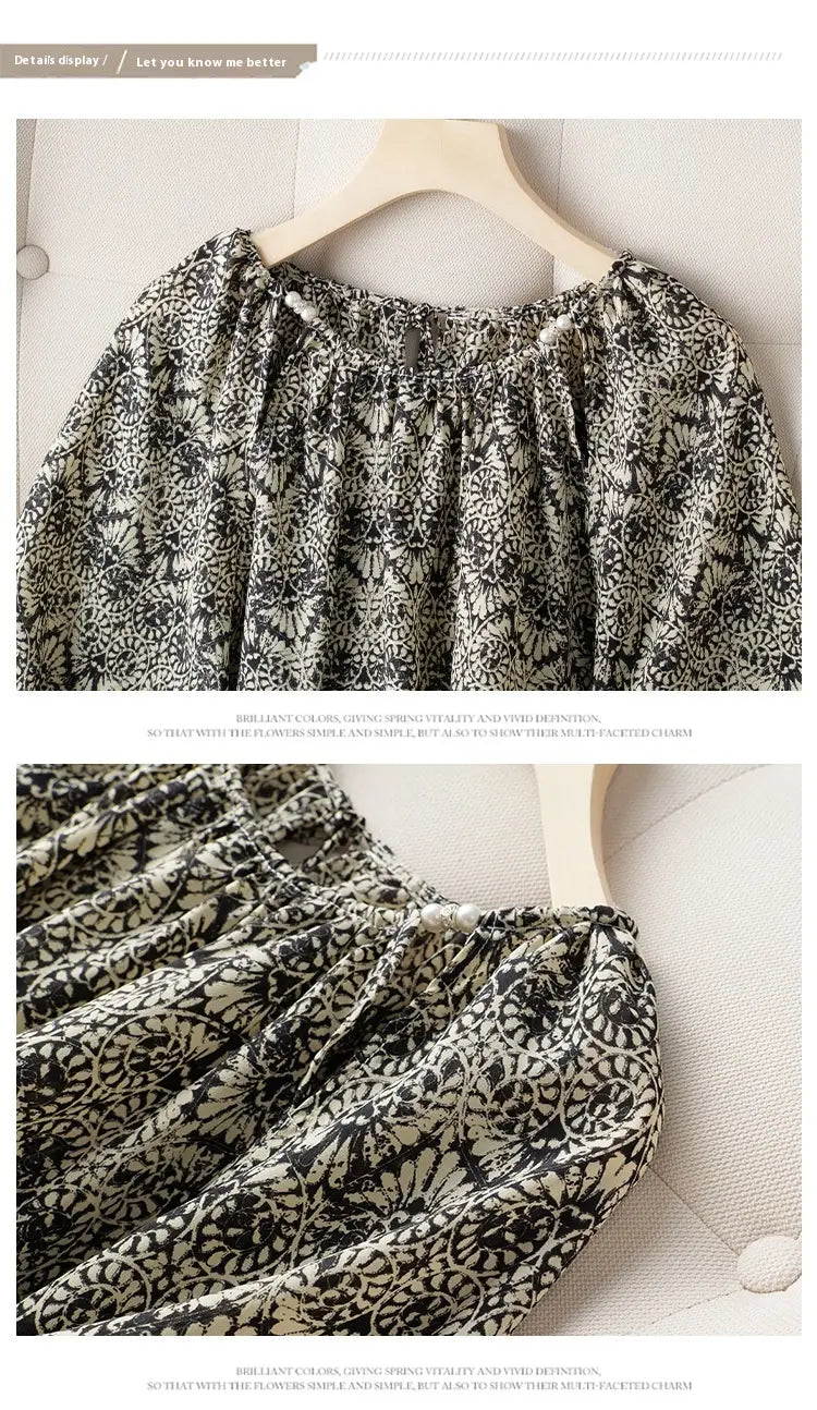 Women’s Loose Slimming 34 Sleeves Shirt