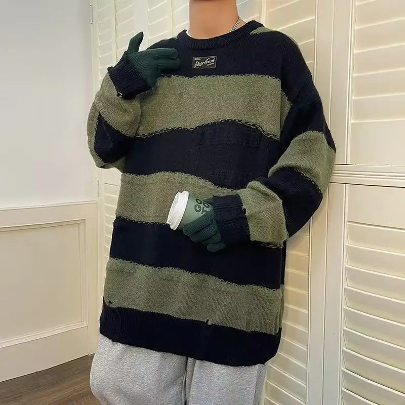 Simple All-match Round Neck Pullover Sweater