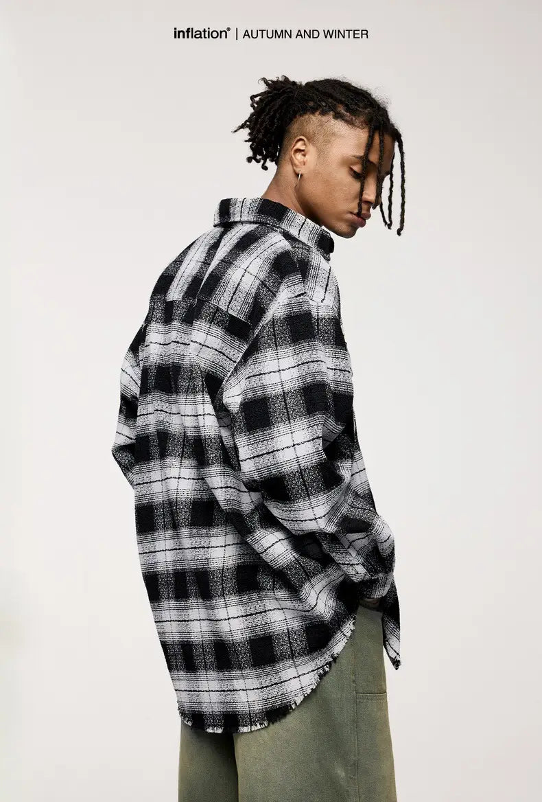 American Plaid Workwear Shirt Coat Shirt