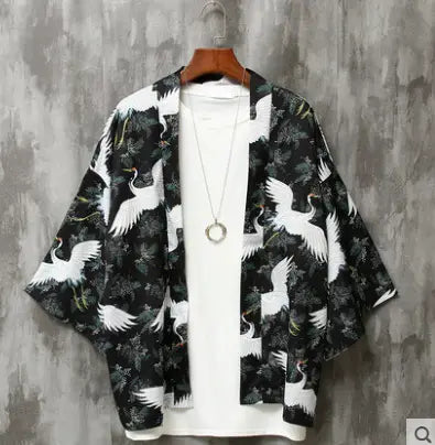 Summer Three-quarter Sleeve Shirt Men’s Loose Chinese Style Men’s Clothing