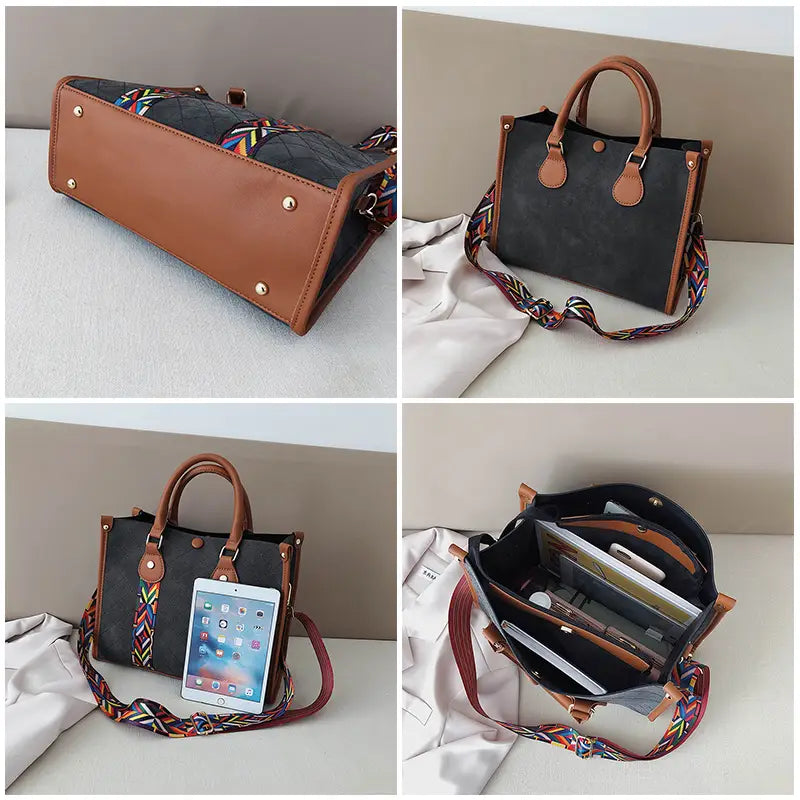 Unleash Luxury Cowhide Shoulder Strap Style