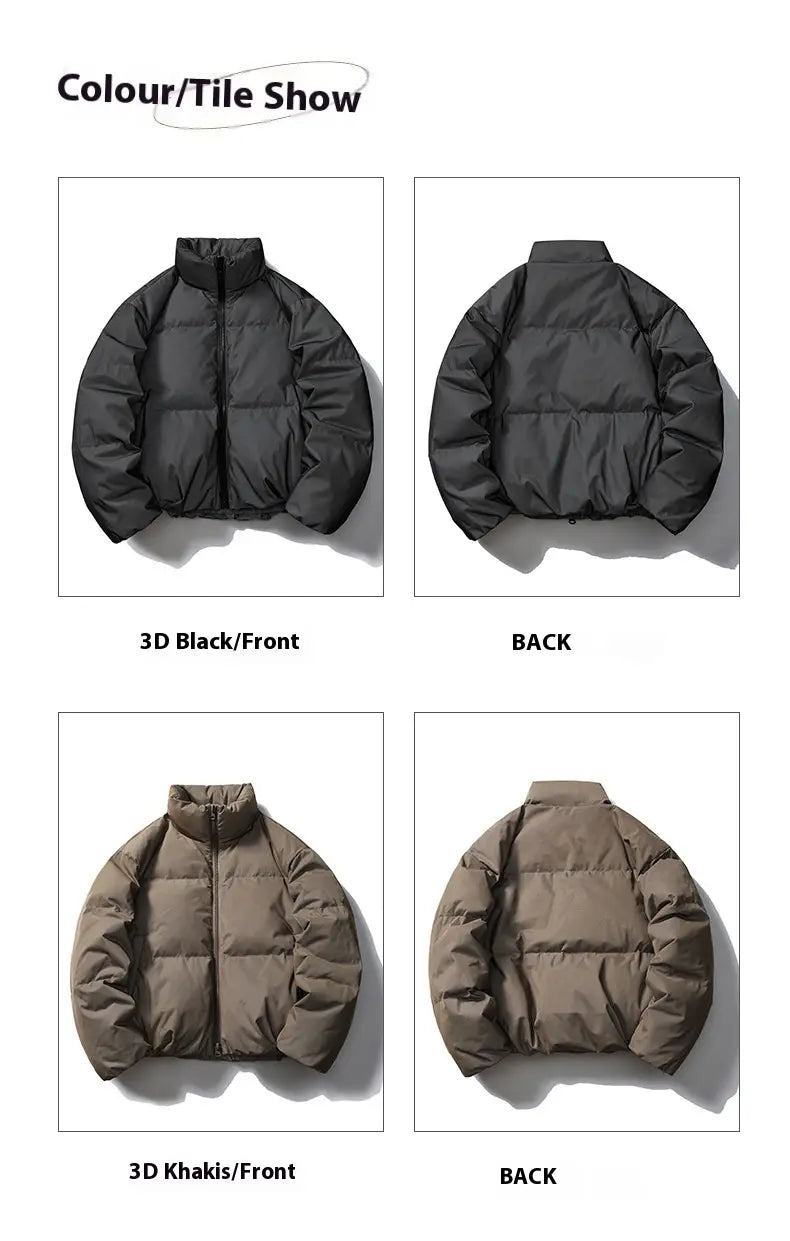 Mechanical Style Winter Down Jacket Women’s White Duck Down Thickened Reflective Coat