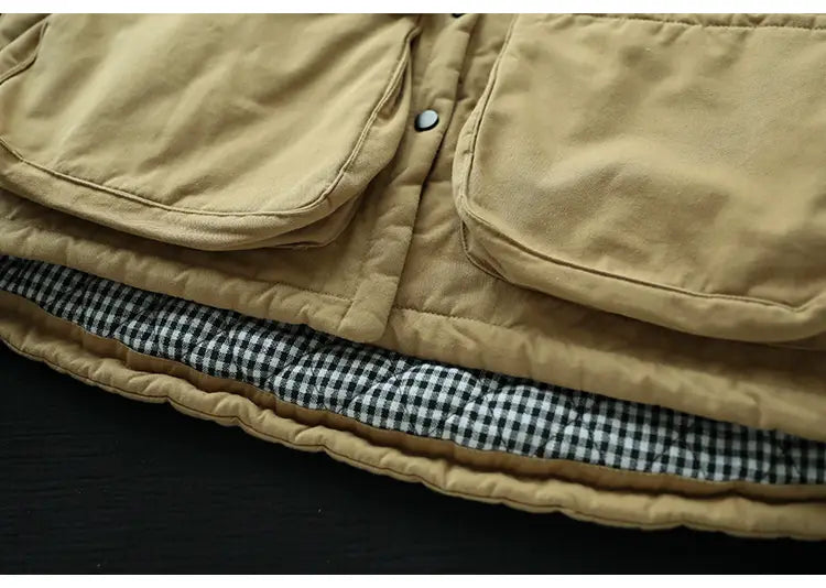 Women’s Thickening Plus Size-pocket Loose And Warm Cotton-padded Jacket