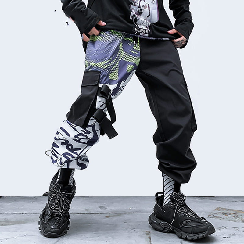 Guochao functional wind high street streamer overalls