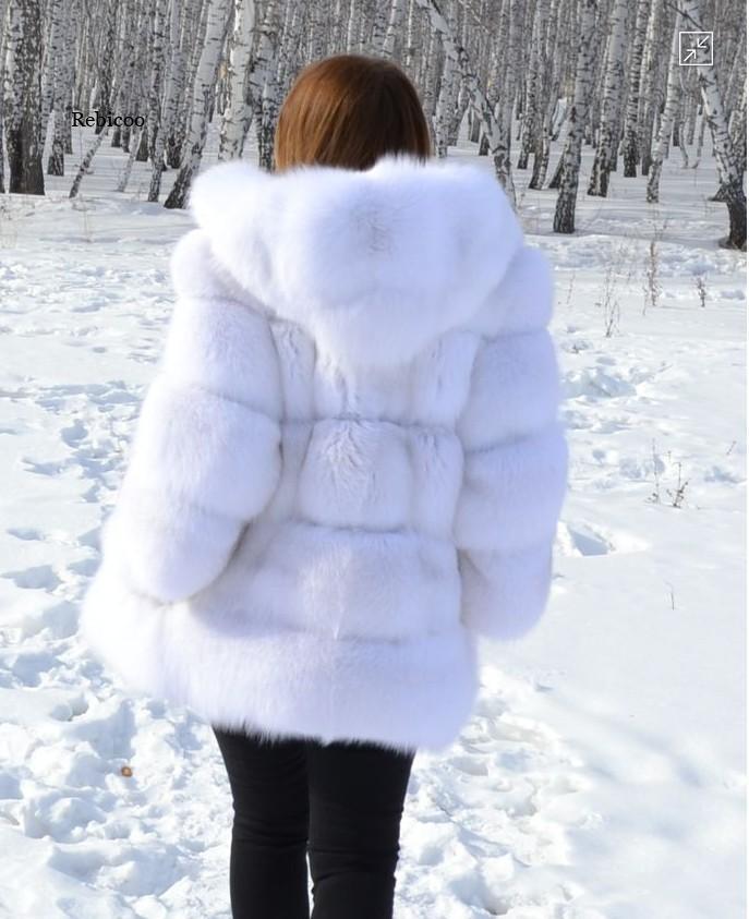Women’s Minimalist Hooded Patchwork Fur Grass Jacket