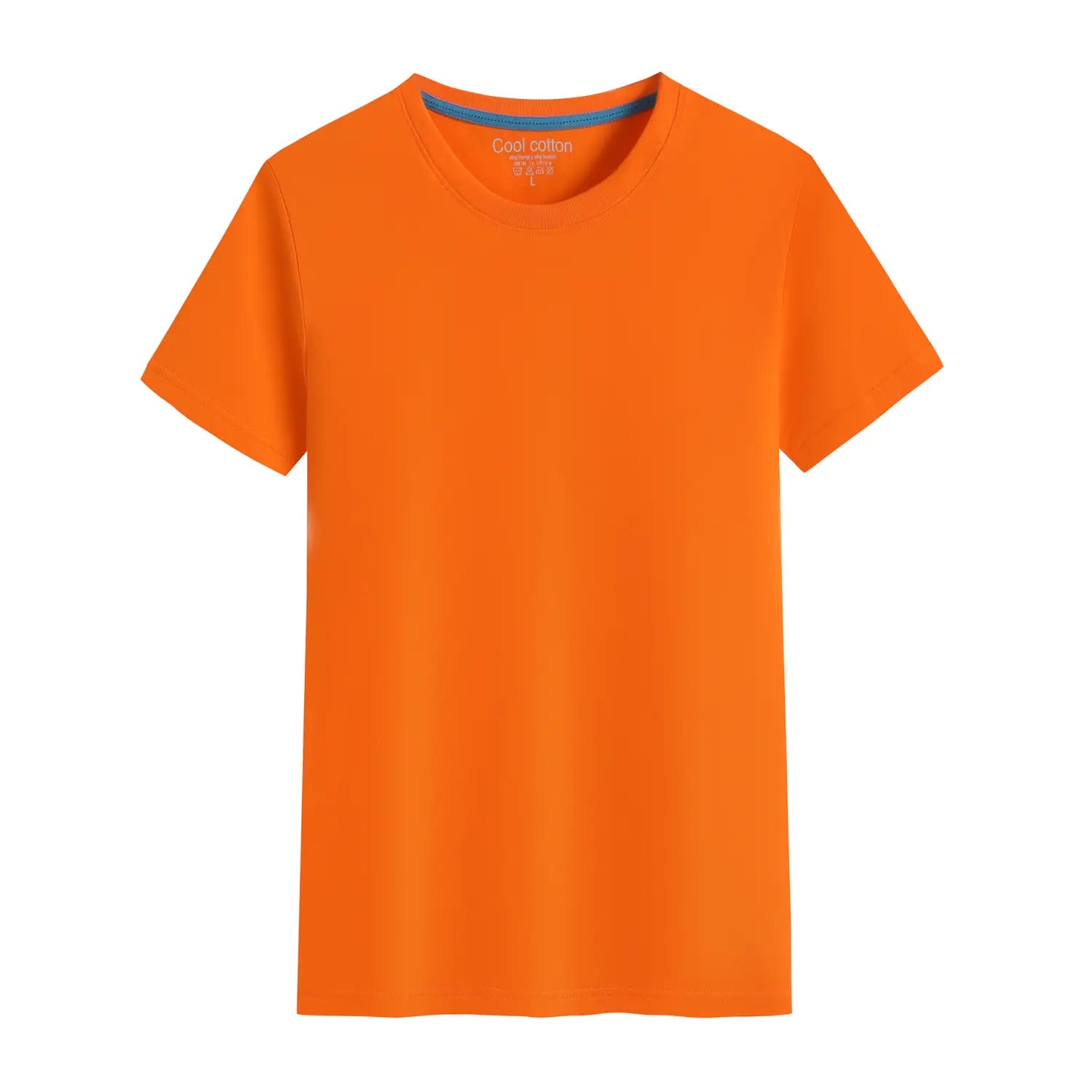 Men’s And Women’s Same Summer Pure Cotton Round Neck T-shirt