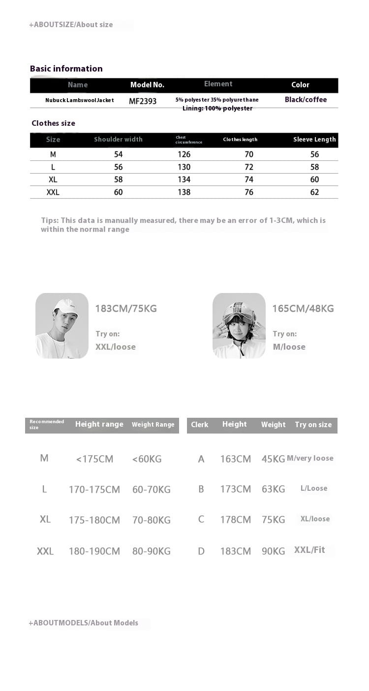 Lambswool PU Leather Thickened Warm Cotton Jacket