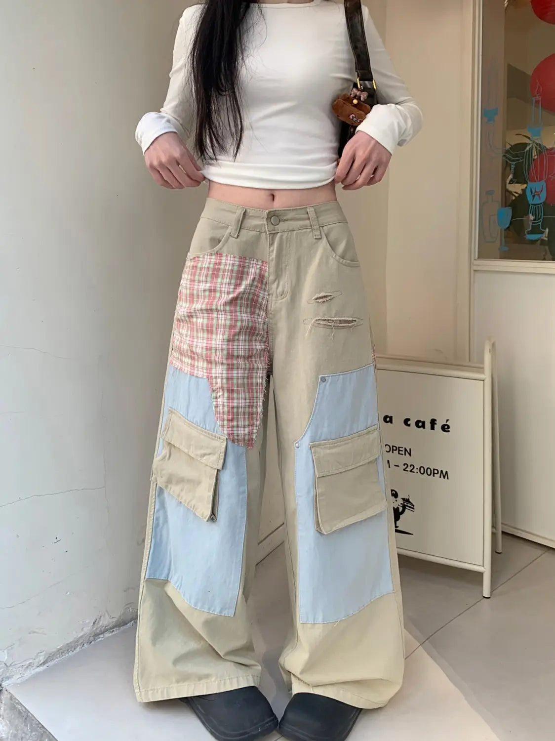Straight Loose Wide Leg Draping Long Pants