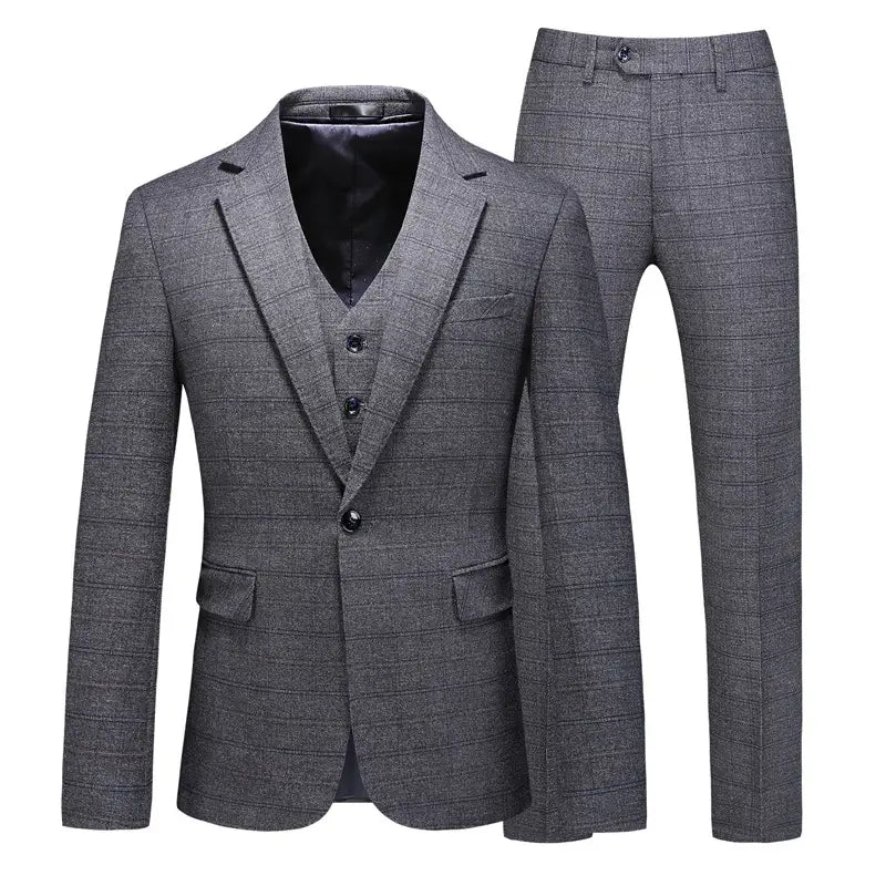 Three-piece Suit For The Groom’s Wedding Dress