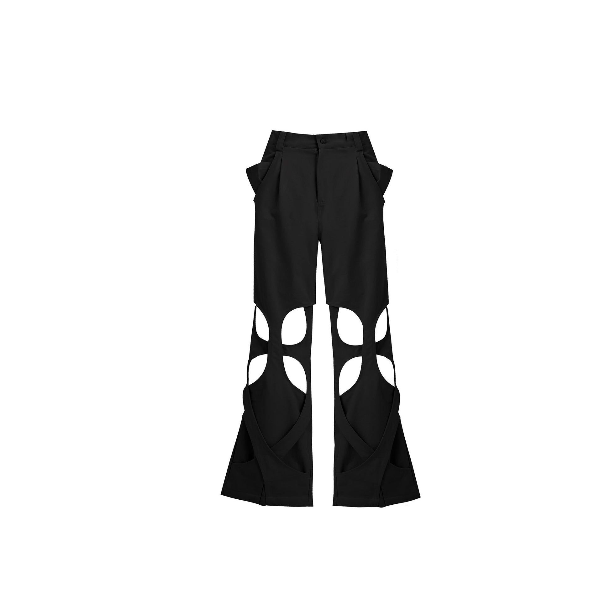Deconstructing Loose Old Overalls Men - Black / L