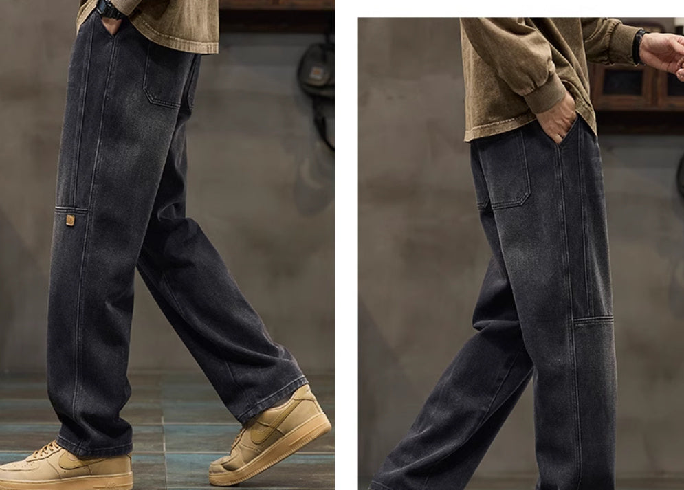 American-style Straight Loose Spring Fashion Brand Boys’ Overalls