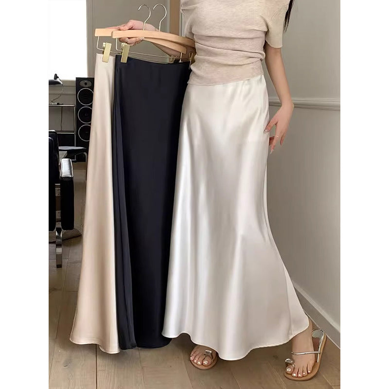 Design High Waist Skirt Women’s Mid-length