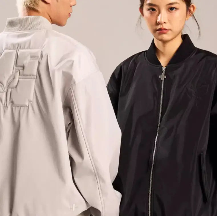 American Embroidered Stand Collar Jacket For Men And Women