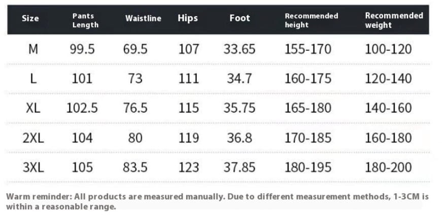 Men’s Quilted Casual Pants Thickened Cold Protection Ski Pants