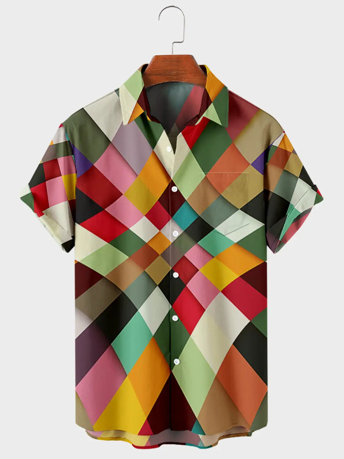 Simple Striped Digital Printed Shirt Men’s Tops Shirts
