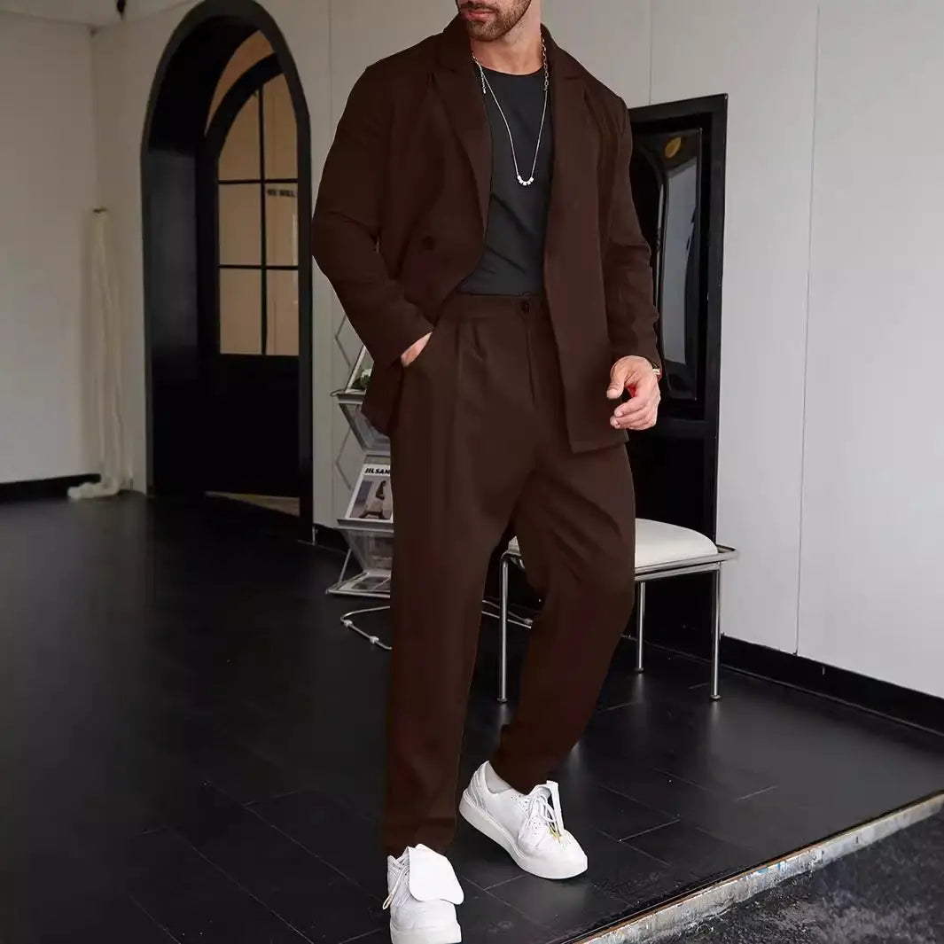 Spring And Autumn Personality Trend Loose Men’s Suit