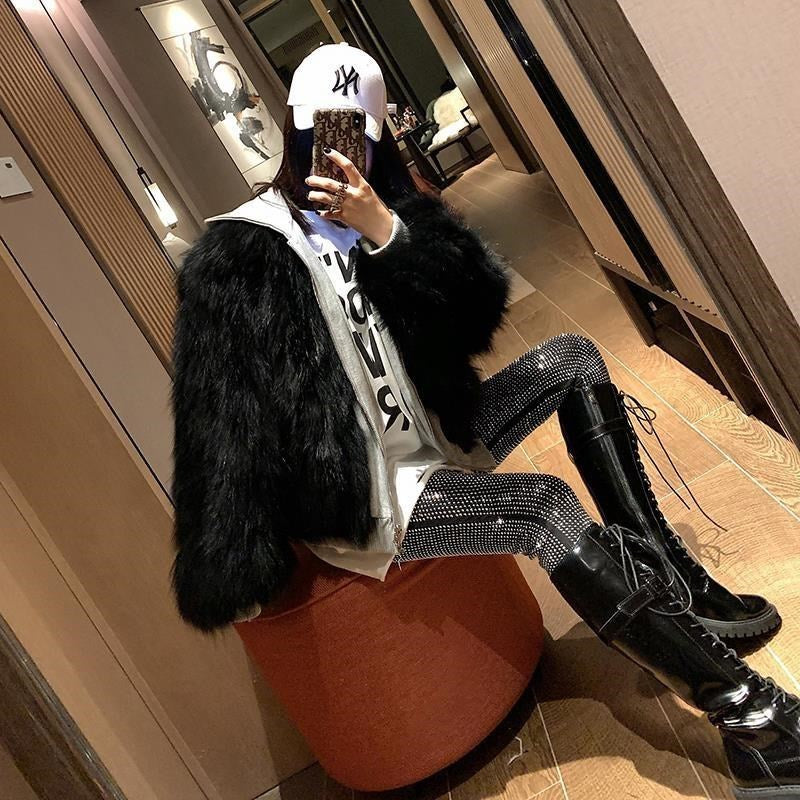 Diamond Dazzle Luxury Clothing Pencil Trousers