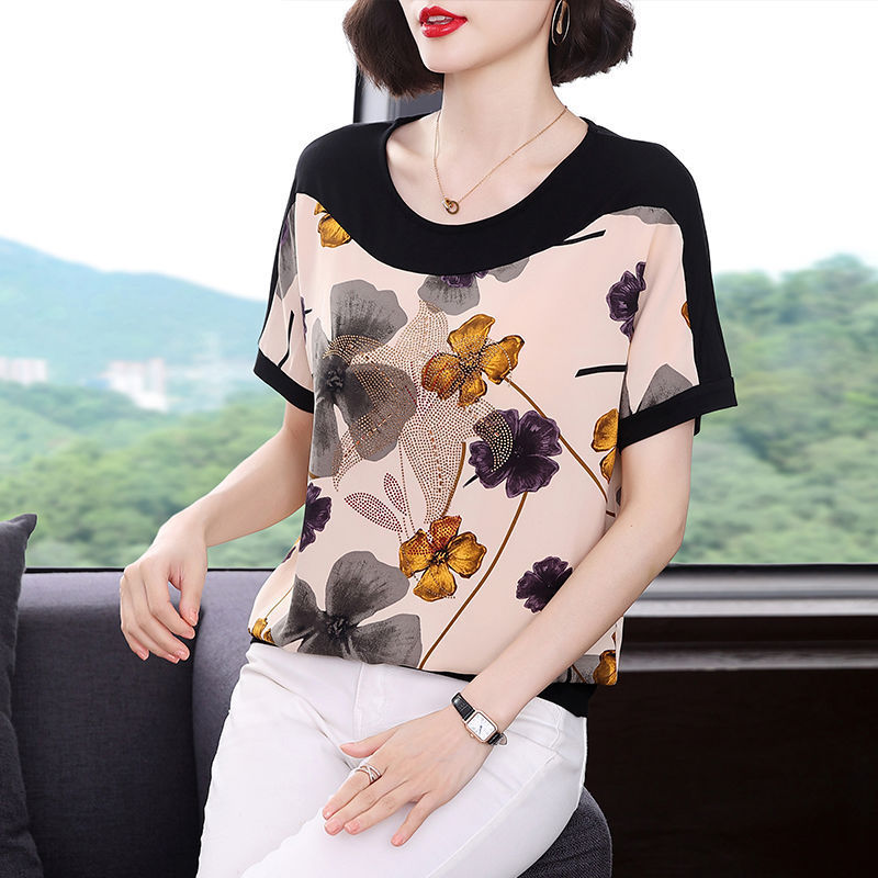 Women’s Short-sleeved T-shirt Loose Slimming Top