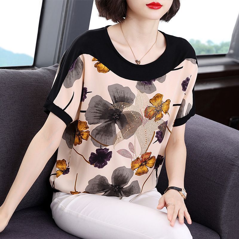 Women’s Short-sleeved T-shirt Loose Slimming Top