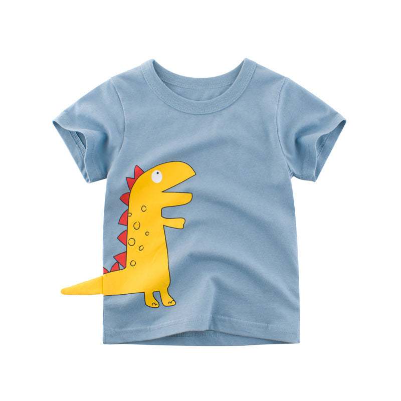 Dinosaur Kids T-shirt - Blue / 140cm