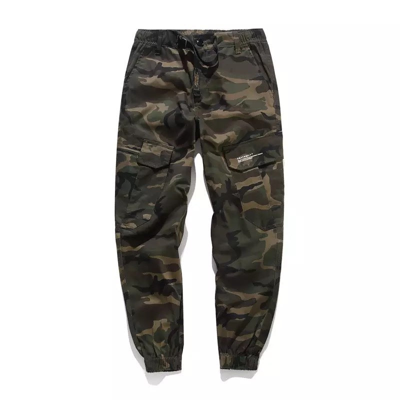 Men Casual Summer Streetwear Jeans Jogger Pan - Camouflage / 28