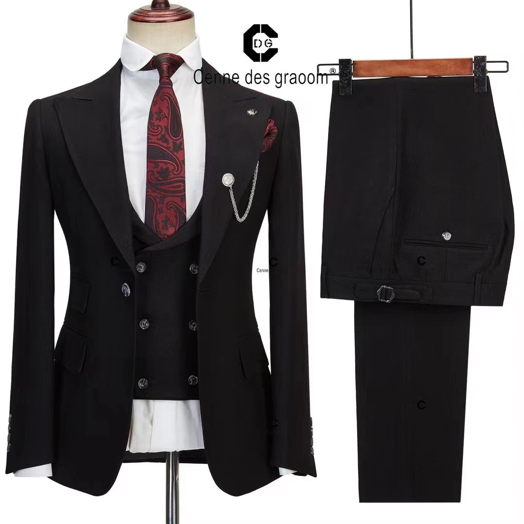 Dress Suit Men’s Best Man Wedding Esmoquin