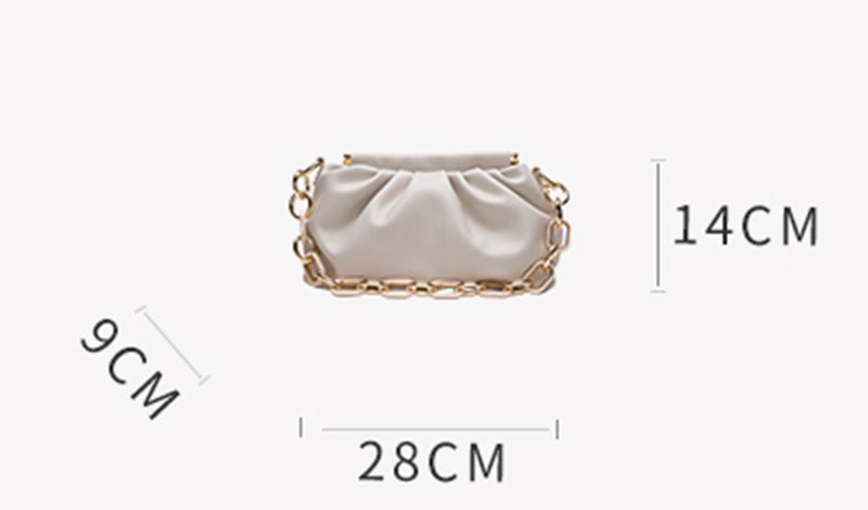 Dumpling Delight Leather Backpack Global Luxury Fashion - White
