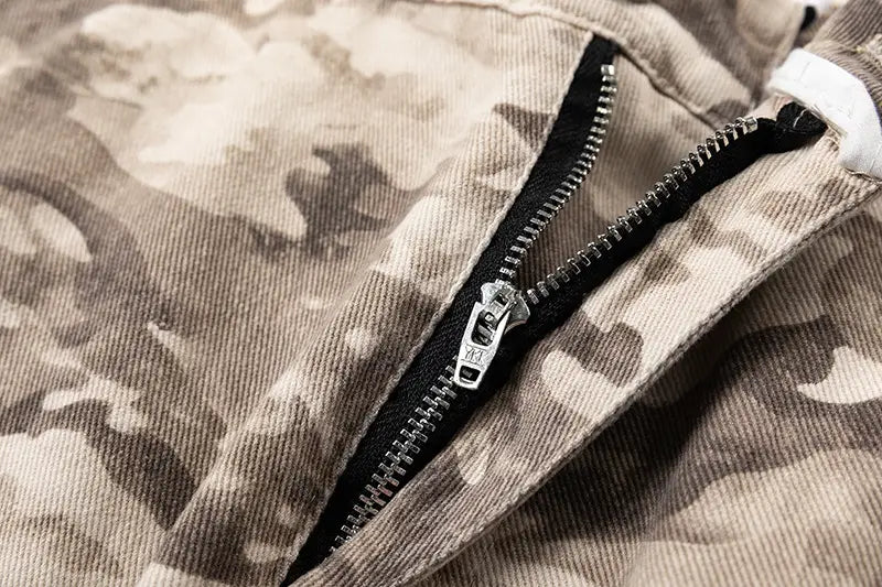 Spring New Retro Desert Camouflage Cargo Pants