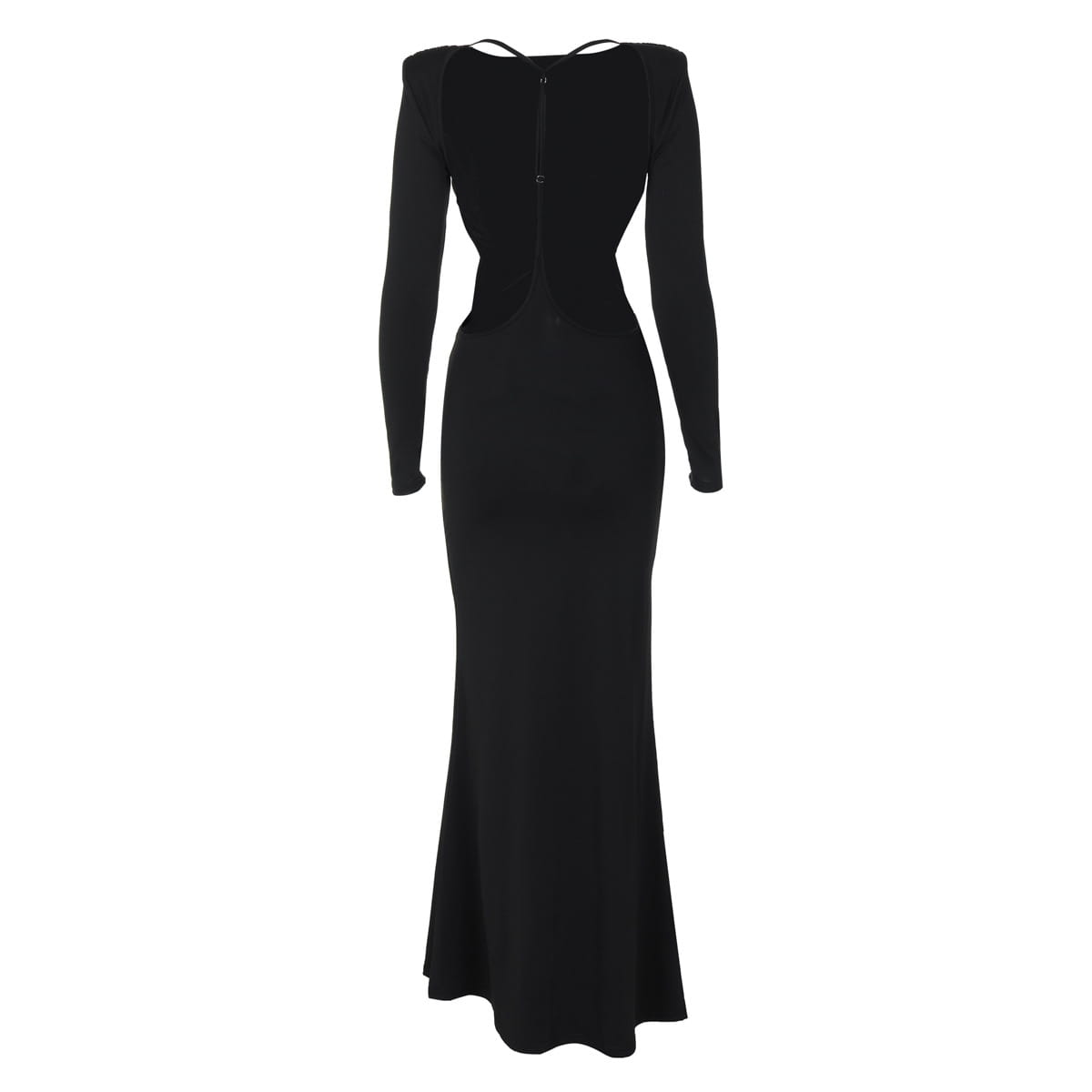 Women’s Sexy Hot Girl Back Hollow-out Slim-fit Long Sleeve Dress