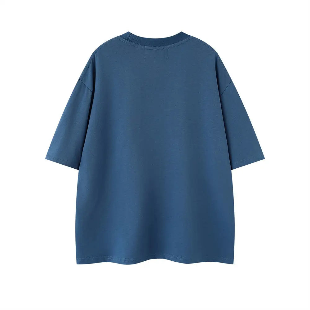 Mushroom Print Short Shirt T-shirt Casual Top