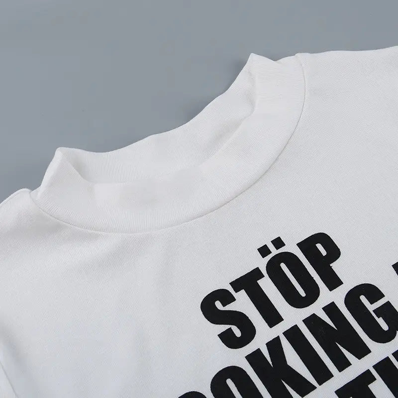 Casual Slim Fit All-match Letters Printed Minicoat