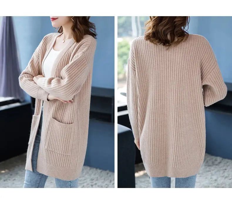 Loose Knitted Shawl Versatile Sweater Coat Women’s