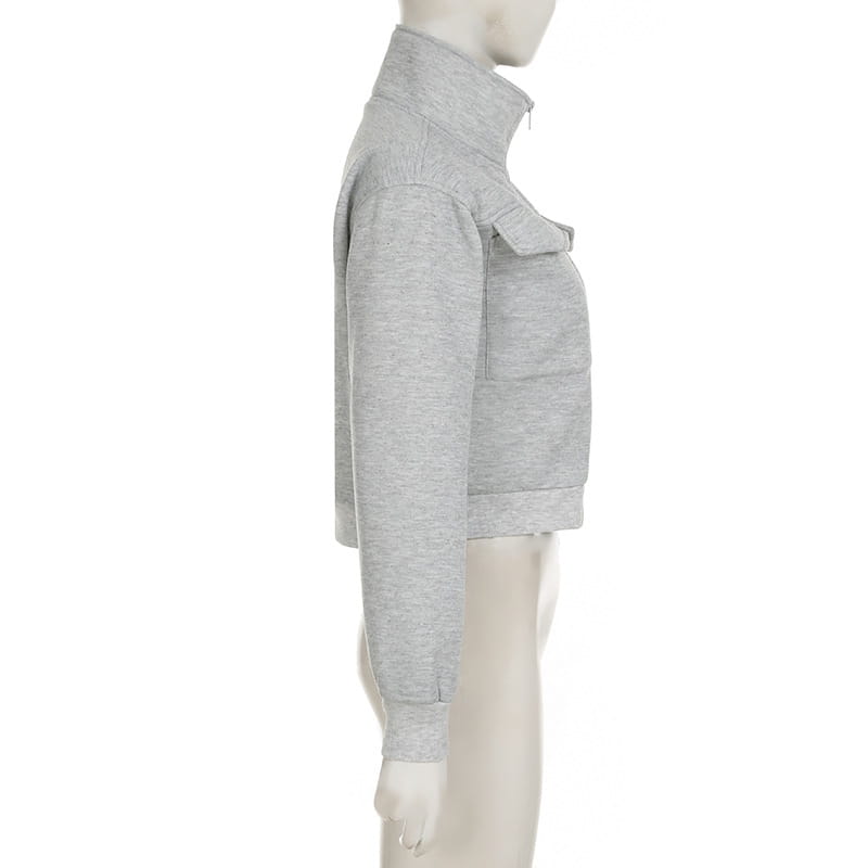 New Pure Color Slimming Loose Short Hot Girl Turtleneck Coat