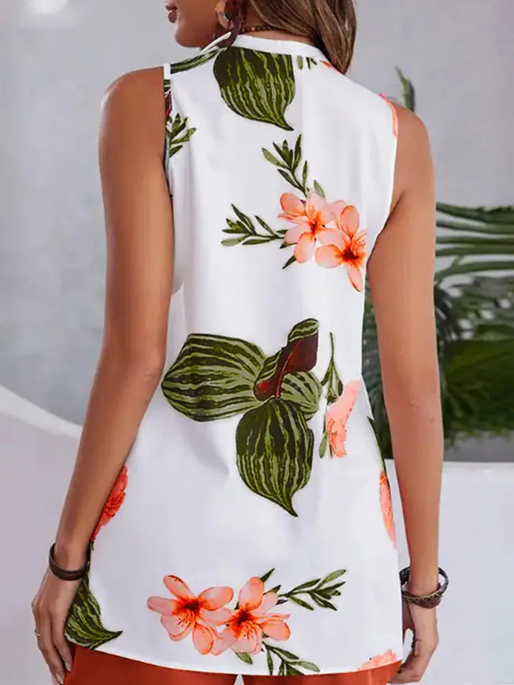Printed Casual Women’s Top Shorts Suit