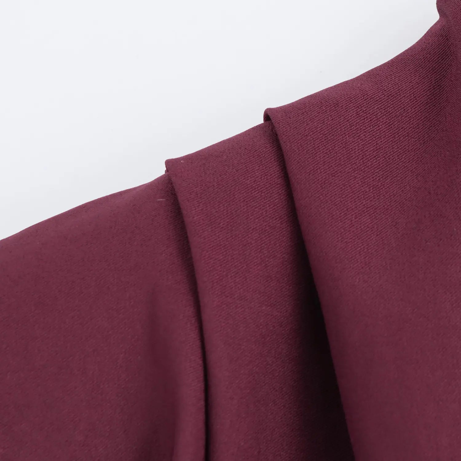 Beveled Pleated Decorative Padded Shoulder Top
