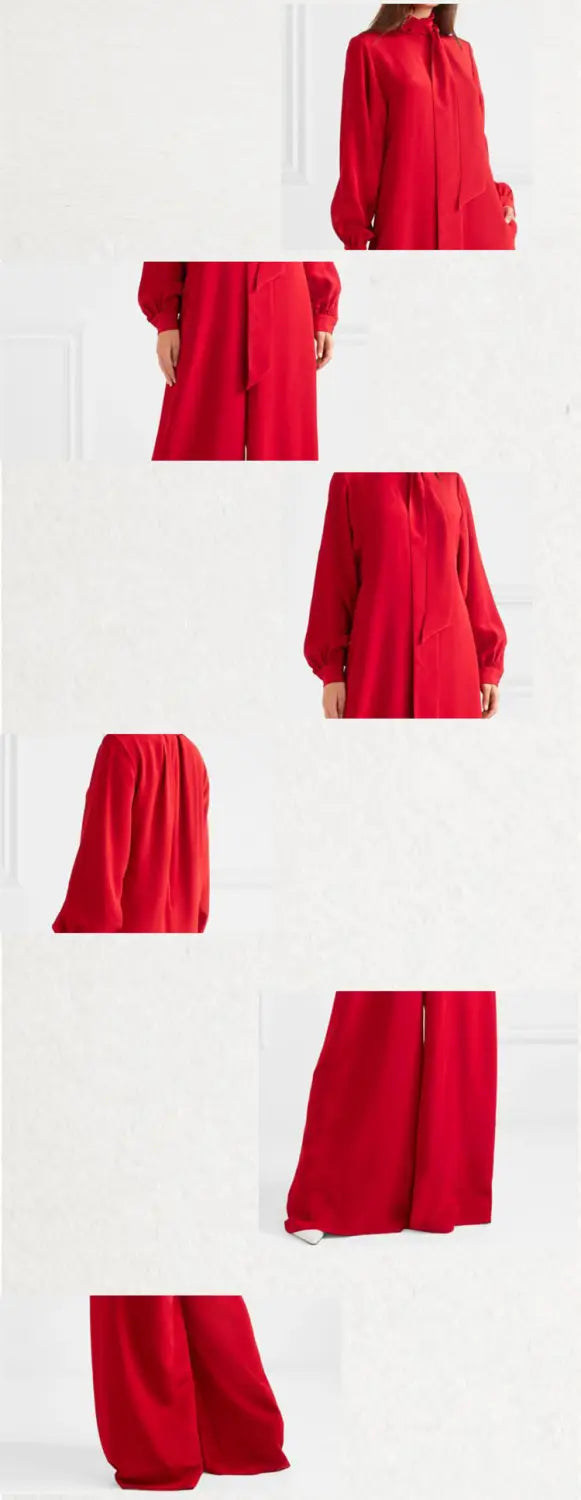 Loose Wide Leg Long Sleeve Jumpsuit