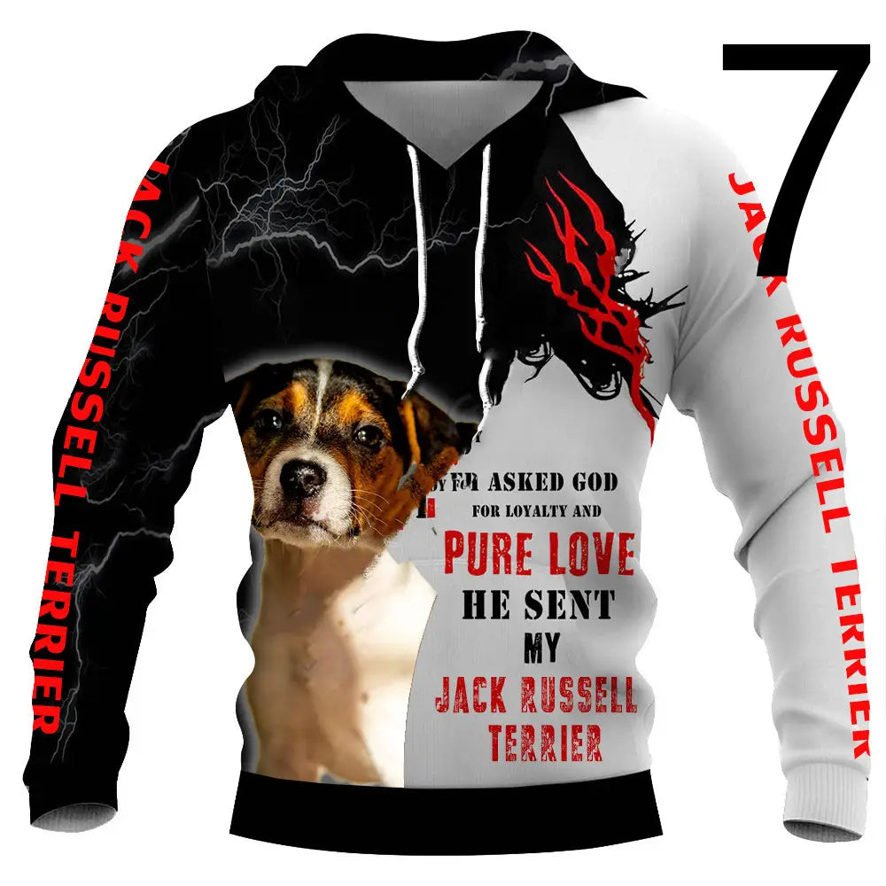 Thin 3D Digital Printing Hooded Sweatshirt