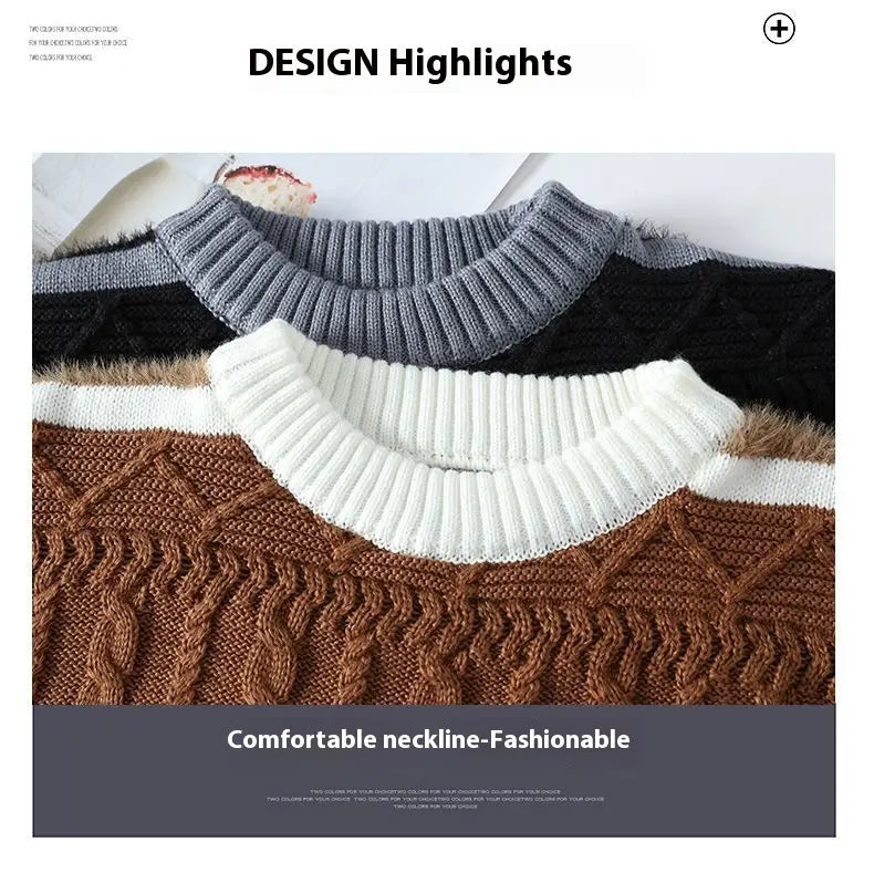 Round Neck Men’s Casual Sweater