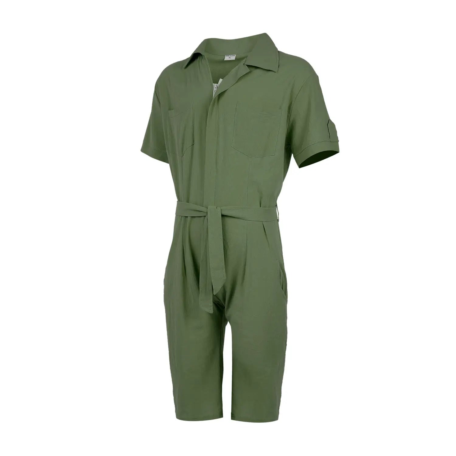 Casual Sports Jumpsuit Suit Men’s Loose Short Sleeve T-shirt Shorts Set Suit