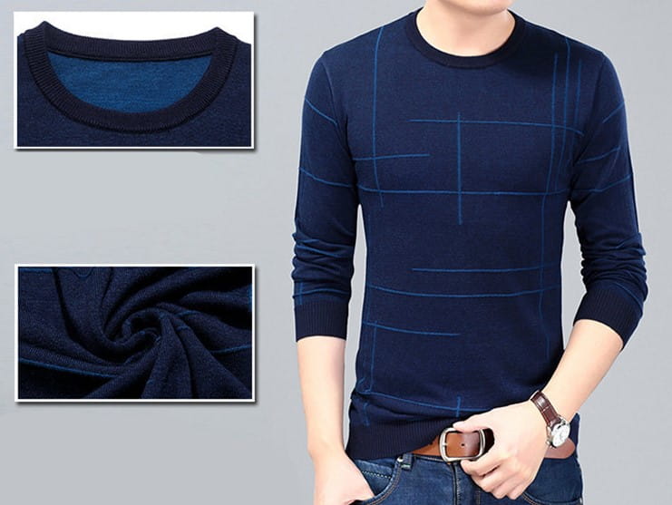Men’s youth hooded round neck long sleeve t-shirt