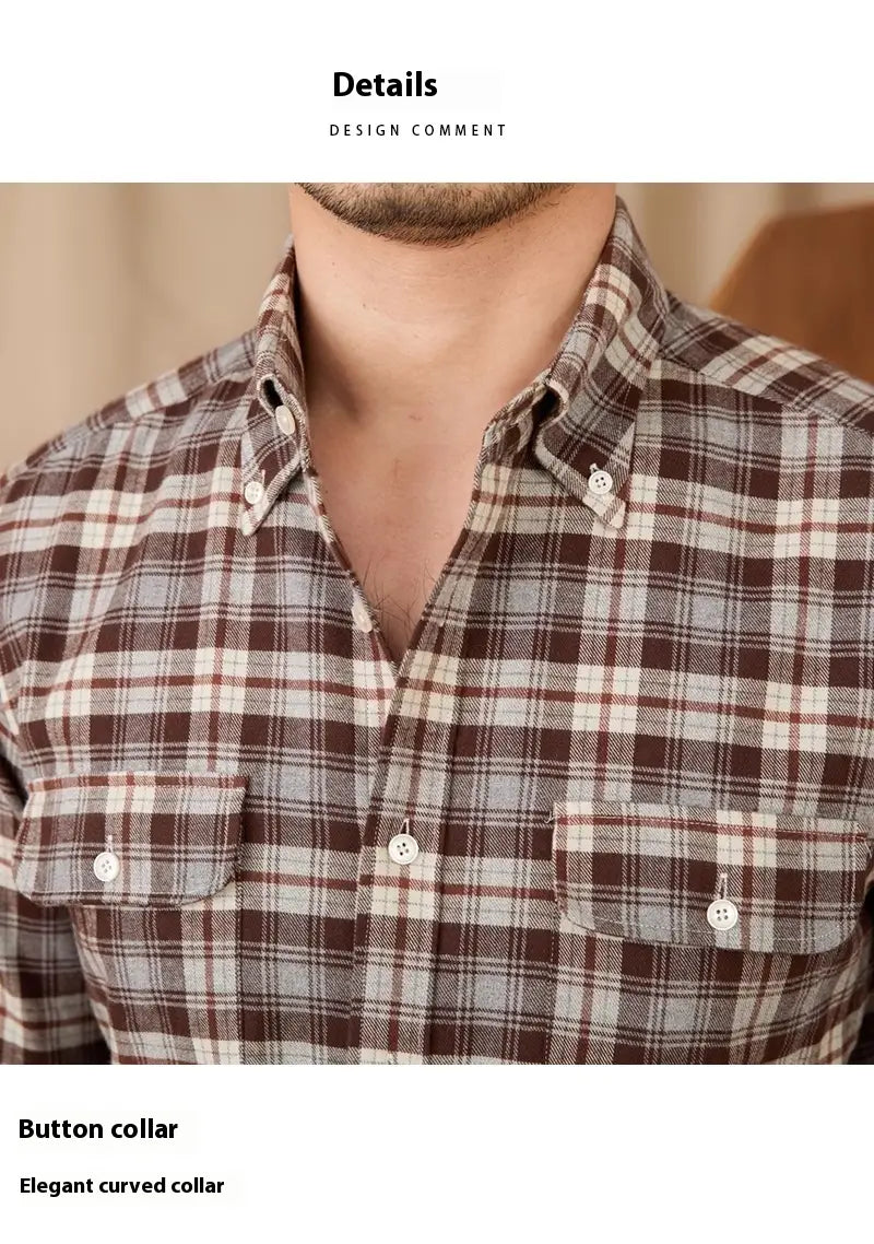 Retro Long Sleeved Shirt For Men